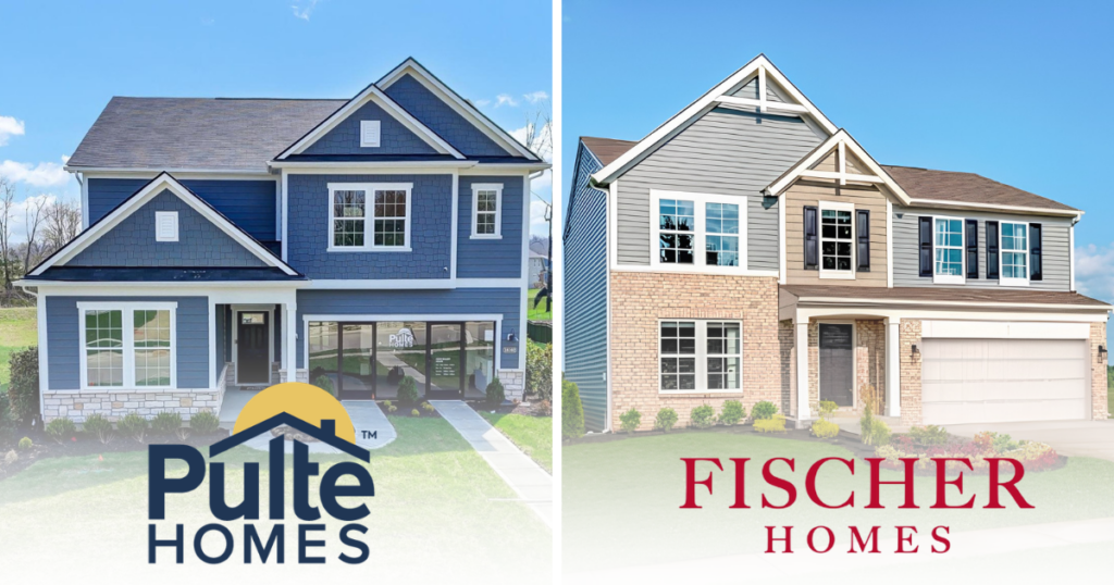 Comparison of Fischer Homes and Pulte new construction homes in Louisville, KY